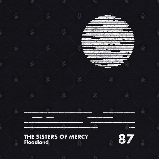 The Sisters Of Mercy / Floodland / Minimalist Graphic Design Artwork by saudade